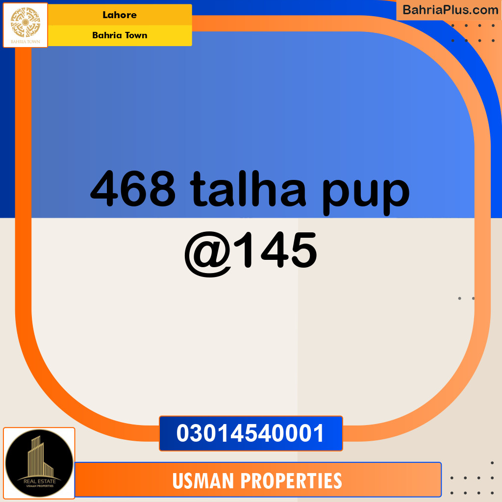 Residential Plot for Sale in Bahria Town, Lahore - (BP-285278)