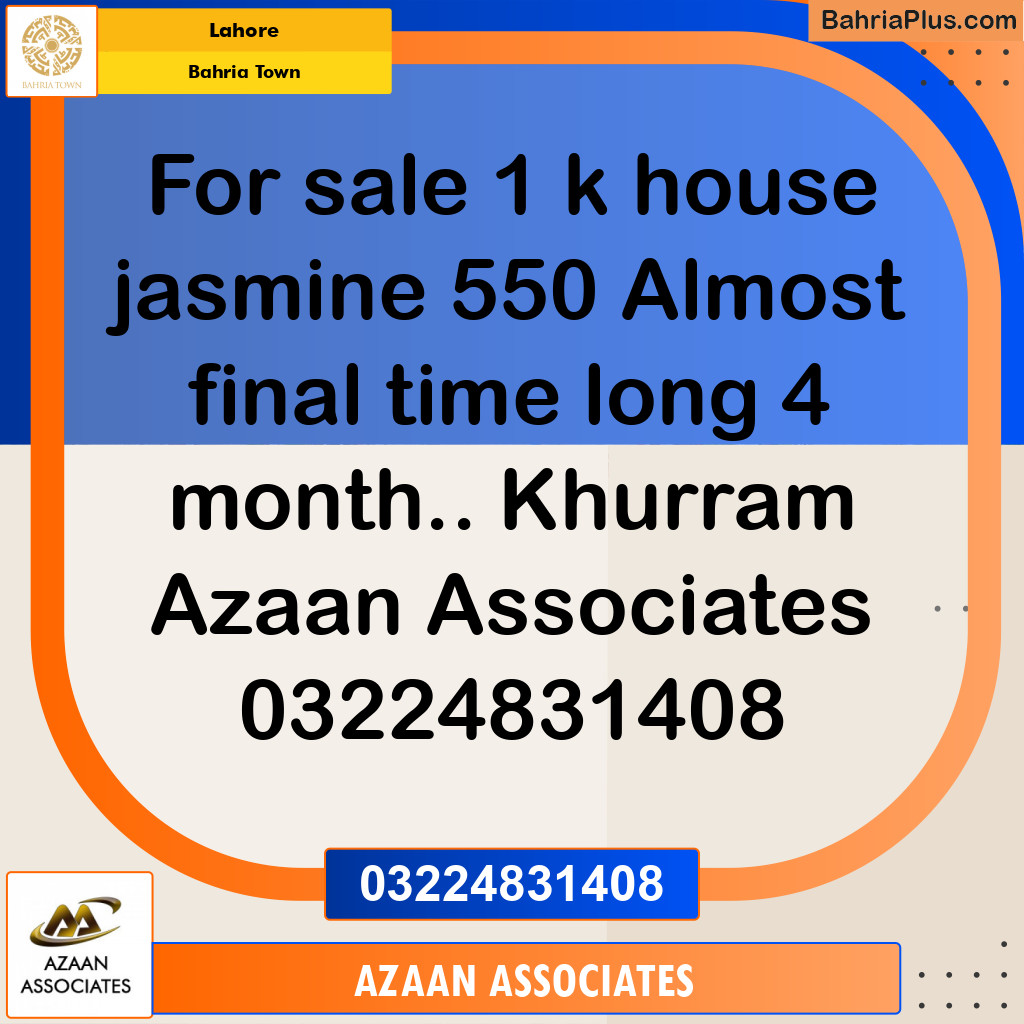Residential House for Sale in Bahria Town, Lahore - (BP-285291)