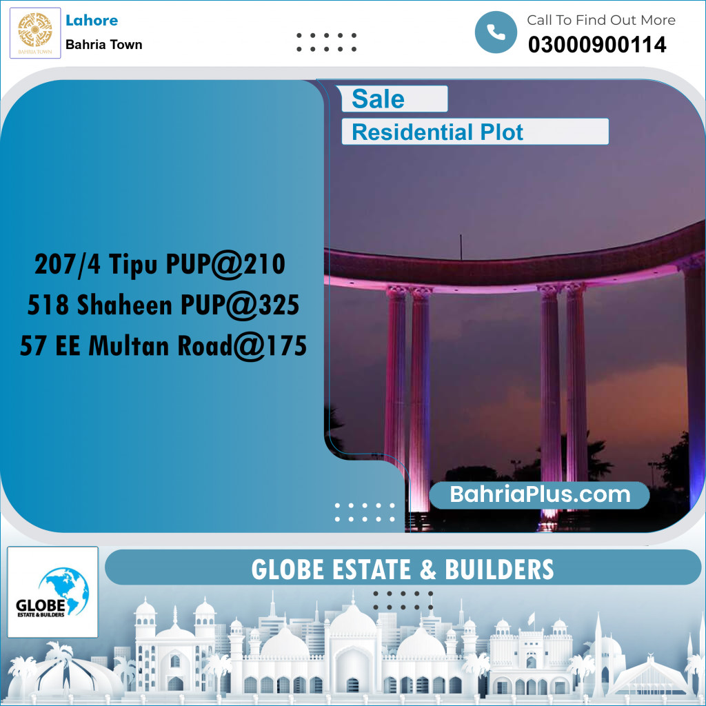 Residential Plot for Sale in Bahria Town, Lahore - (BP-285357)