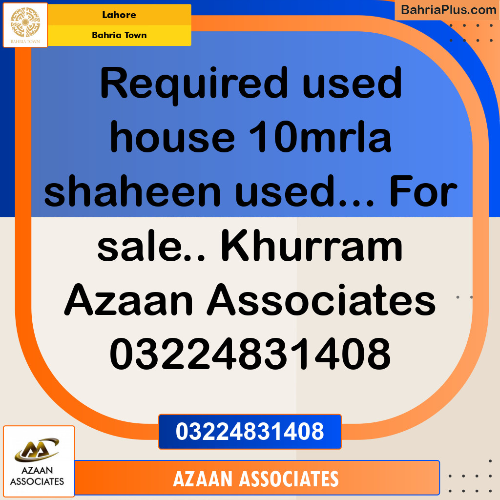 Residential House for Sale in Bahria Town, Lahore - (BP-285406)