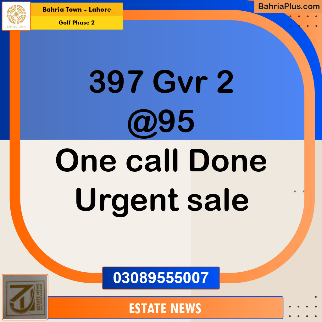 Residential Plot for Sale in Golf Phase 2 -  Bahria Town, Lahore - (BP-285412)