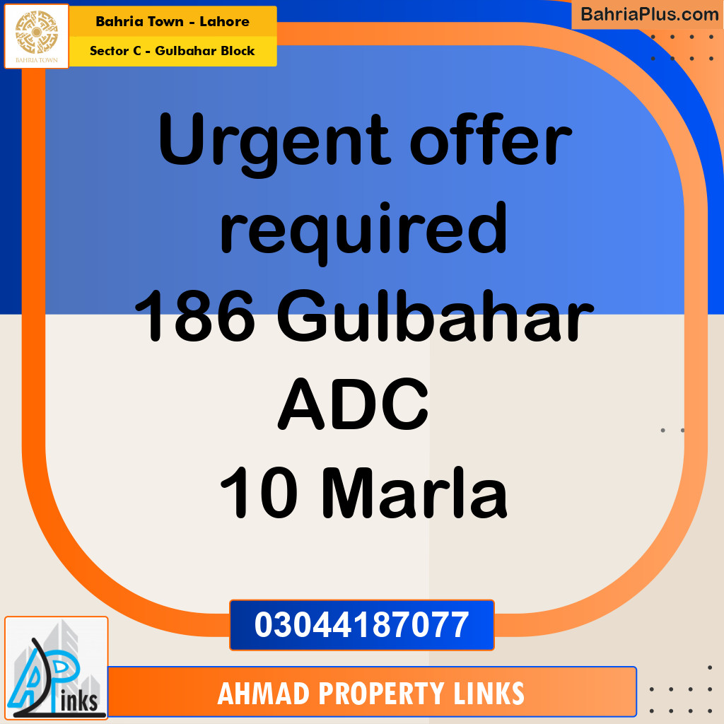 10 Marla Residential Plot for Sale in Sector C - Gulbahar Block -  Bahria Town, Lahore - (BP-285888)