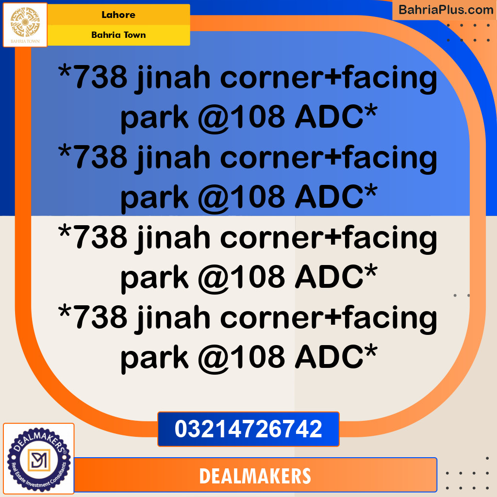 Residential Plot for Sale in Bahria Town, Lahore - (BP-285928)