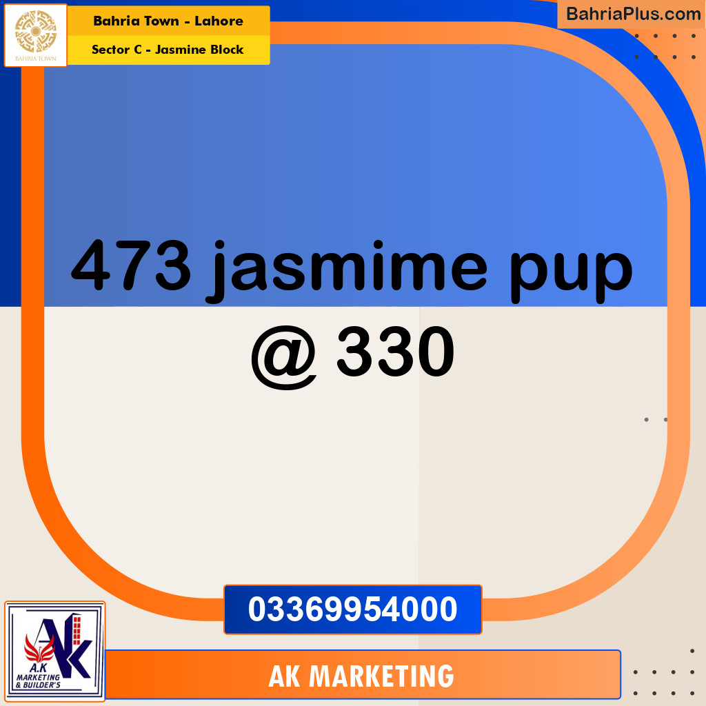 1 Kanal Residential Plot for Sale in Sector C - Jasmine Block -  Bahria Town, Lahore - (BP-286130)