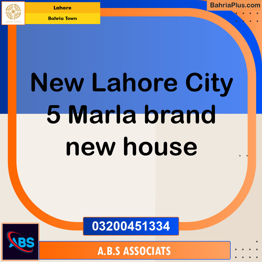 5 Marla Residential House for Sale in Bahria Town, Lahore - (BP-286196)