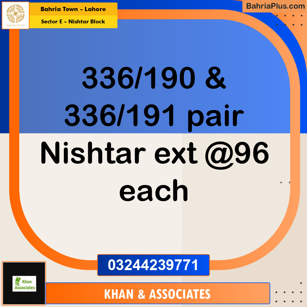 5 Marla Residential Plot for Sale in Sector E - Nishtar Block -  Bahria Town, Lahore - (BP-286758)