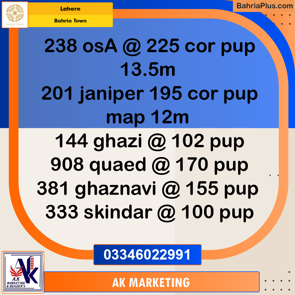 10 Marla Residential Plot for Sale in Bahria Town, Lahore - (BP-286874)