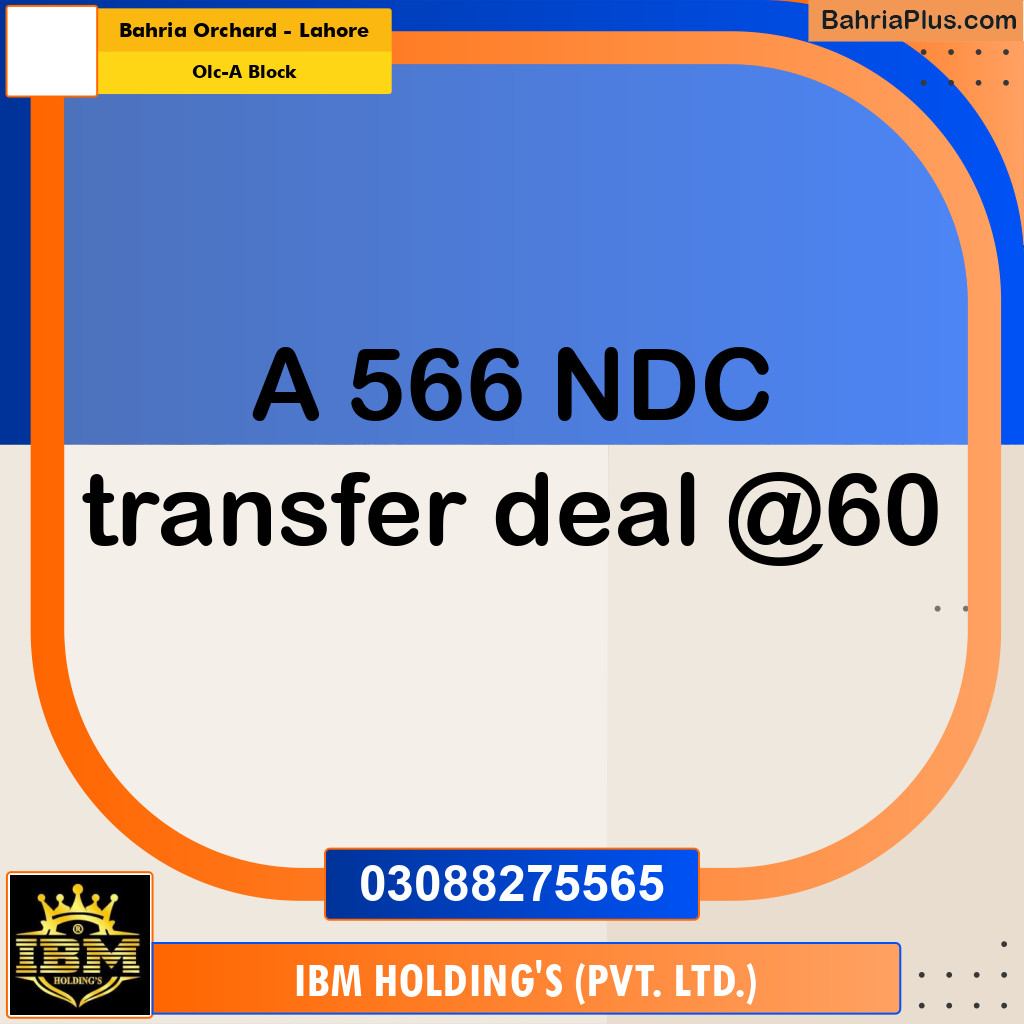 5 Marla Residential Plot for Sale in OLC-A Block -  Bahria Orchard, Lahore - (BP-286902)