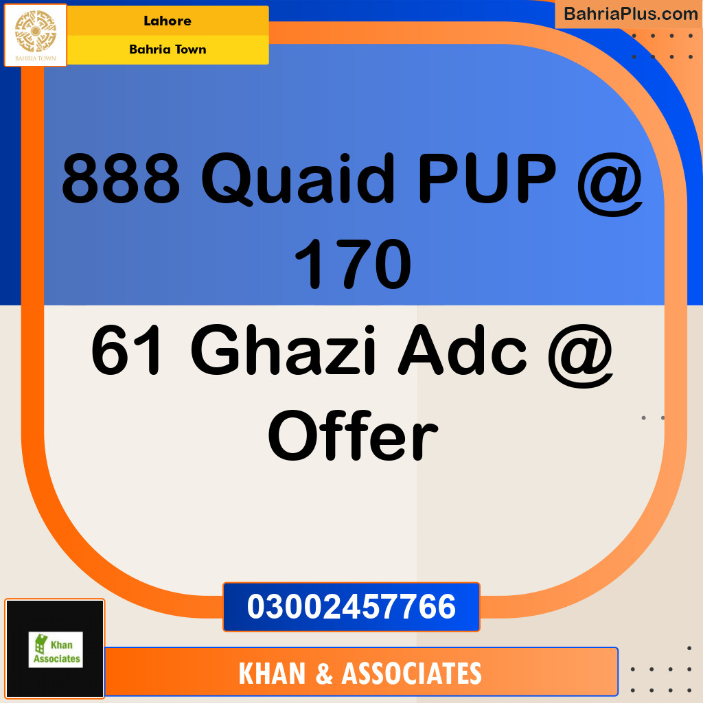 Residential Plot for Sale in Bahria Town, Lahore - (BP-287051)