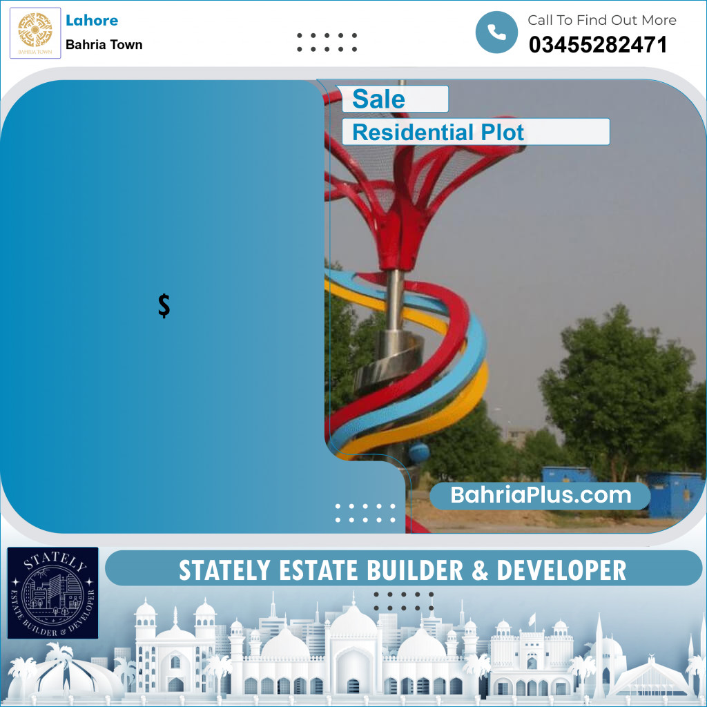 Residential Plot for Sale in Bahria Town, Lahore - (BP-287066)