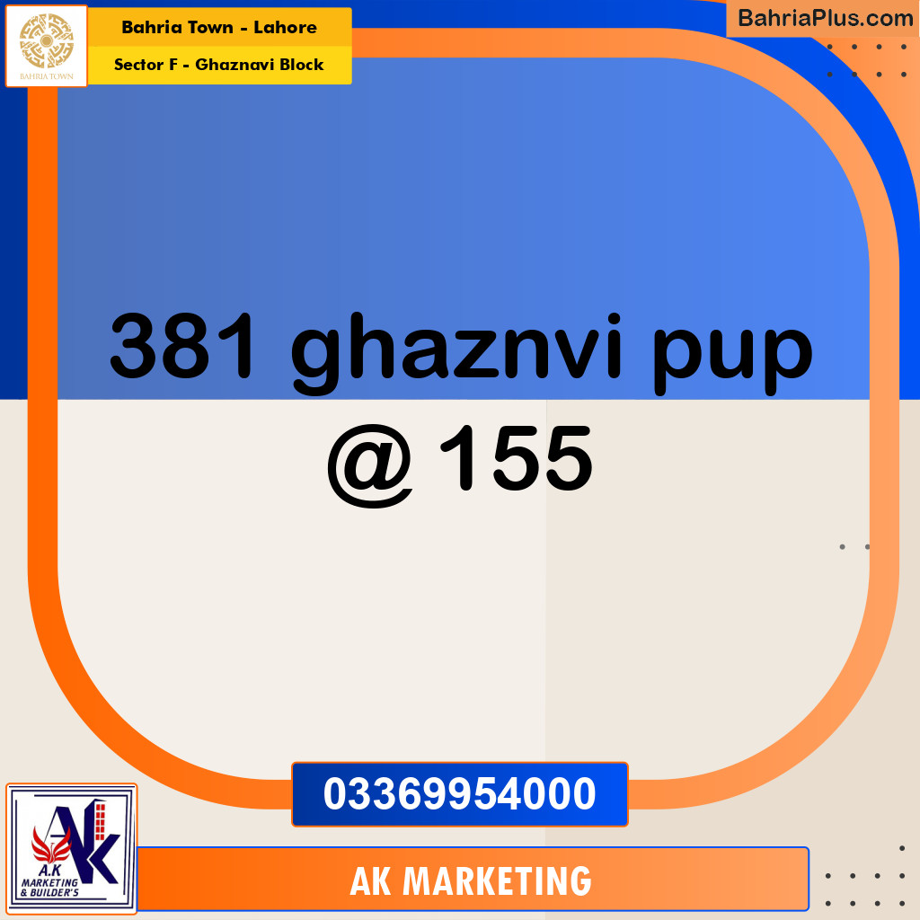 10 Marla Residential Plot for Sale in Sector F - Ghaznavi Block - Bahria Town, Lahore - (BP-287239)