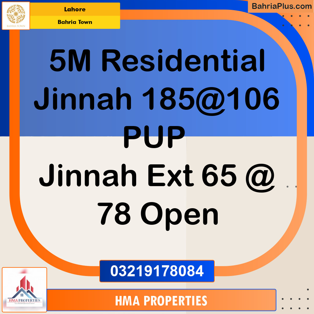 Residential Plot for Sale in Bahria Town, Lahore - (BP-287243)