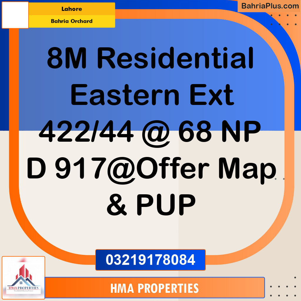 Residential Plot for Sale in Bahria Orchard, Lahore - (BP-287245)