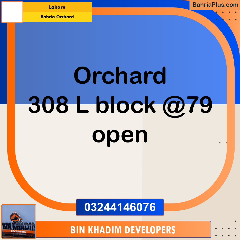 Residential Plot for Sale in Bahria Orchard, Lahore - (BP-287401)