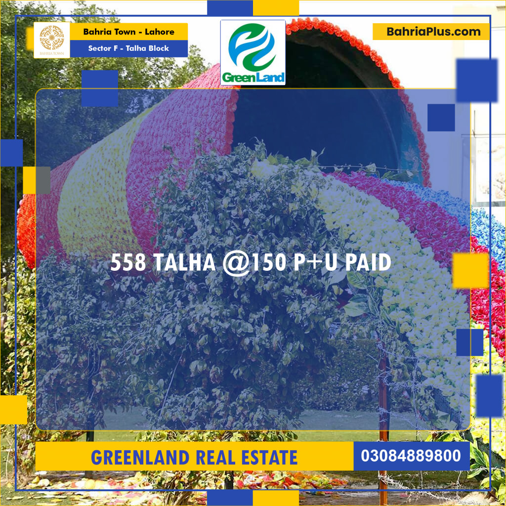 10 Marla Residential Plot for Sale in Sector F - Talha Block -  Bahria Town, Lahore - (BP-287420)