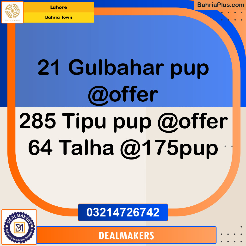 Residential Plot for Sale in Bahria Town, Lahore - (BP-287463)