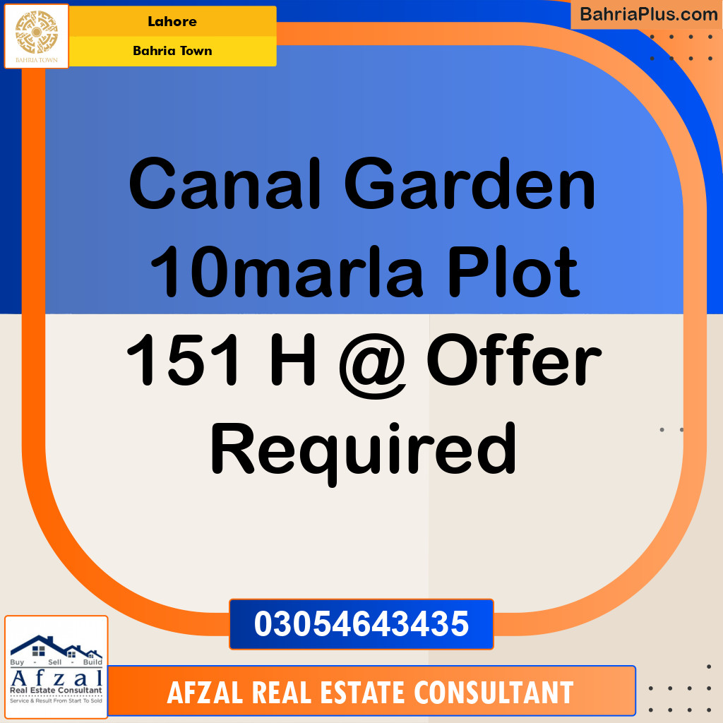 Residential Plot for Sale in Bahria Town, Lahore - (BP-287708)