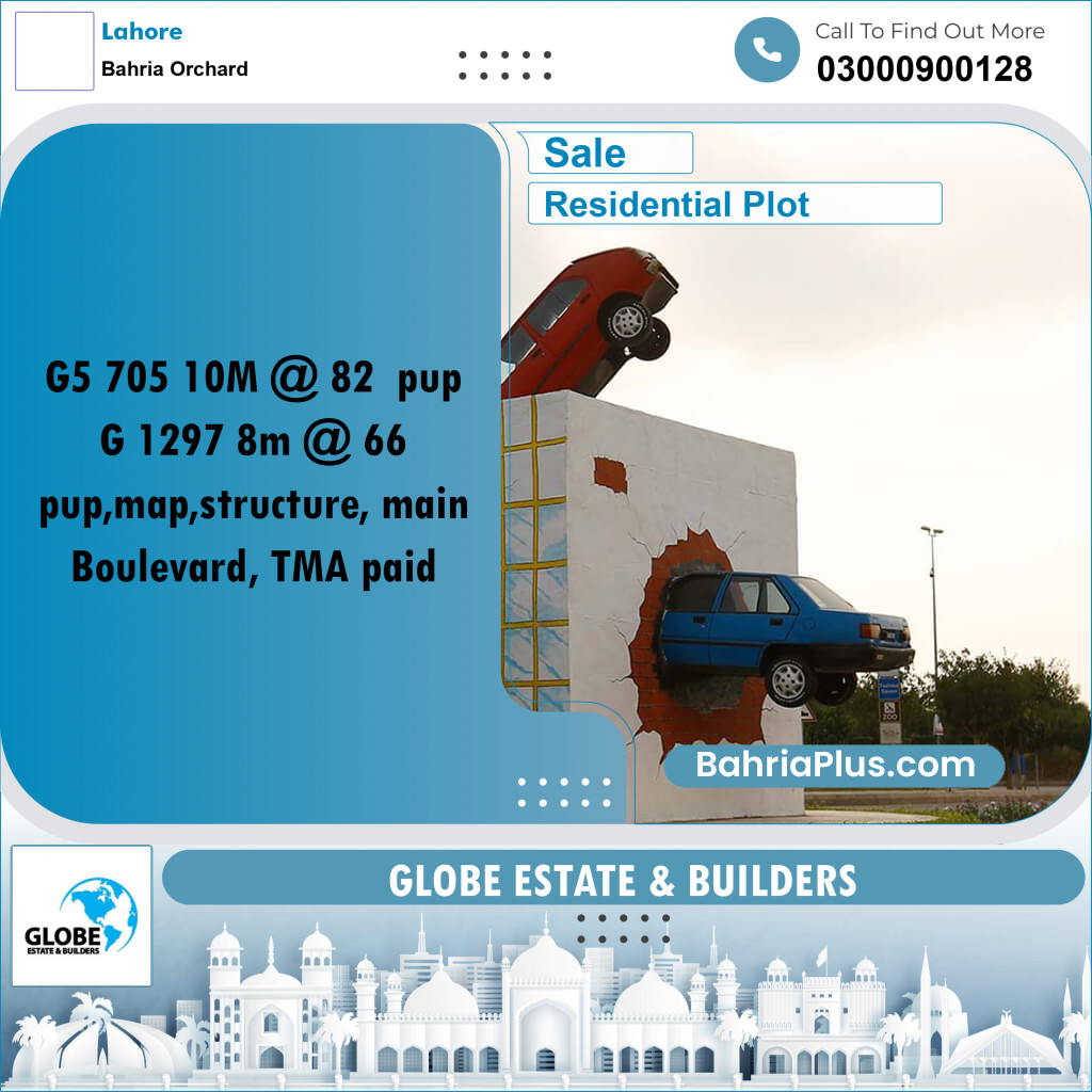 10 Marla Residential Plot for Sale in Bahria Orchard, Lahore - (BP-287736)