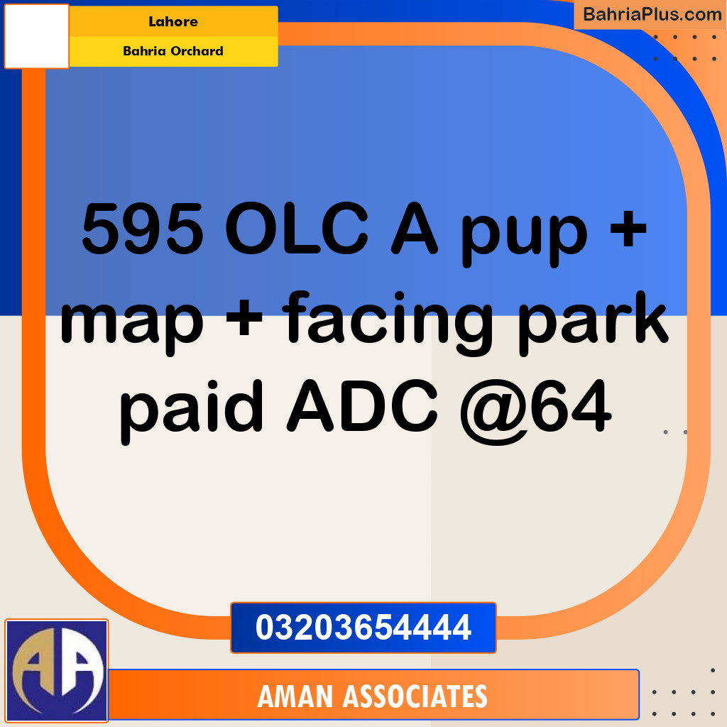 Residential Plot for Sale in Bahria Orchard, Lahore - (BP-287783)
