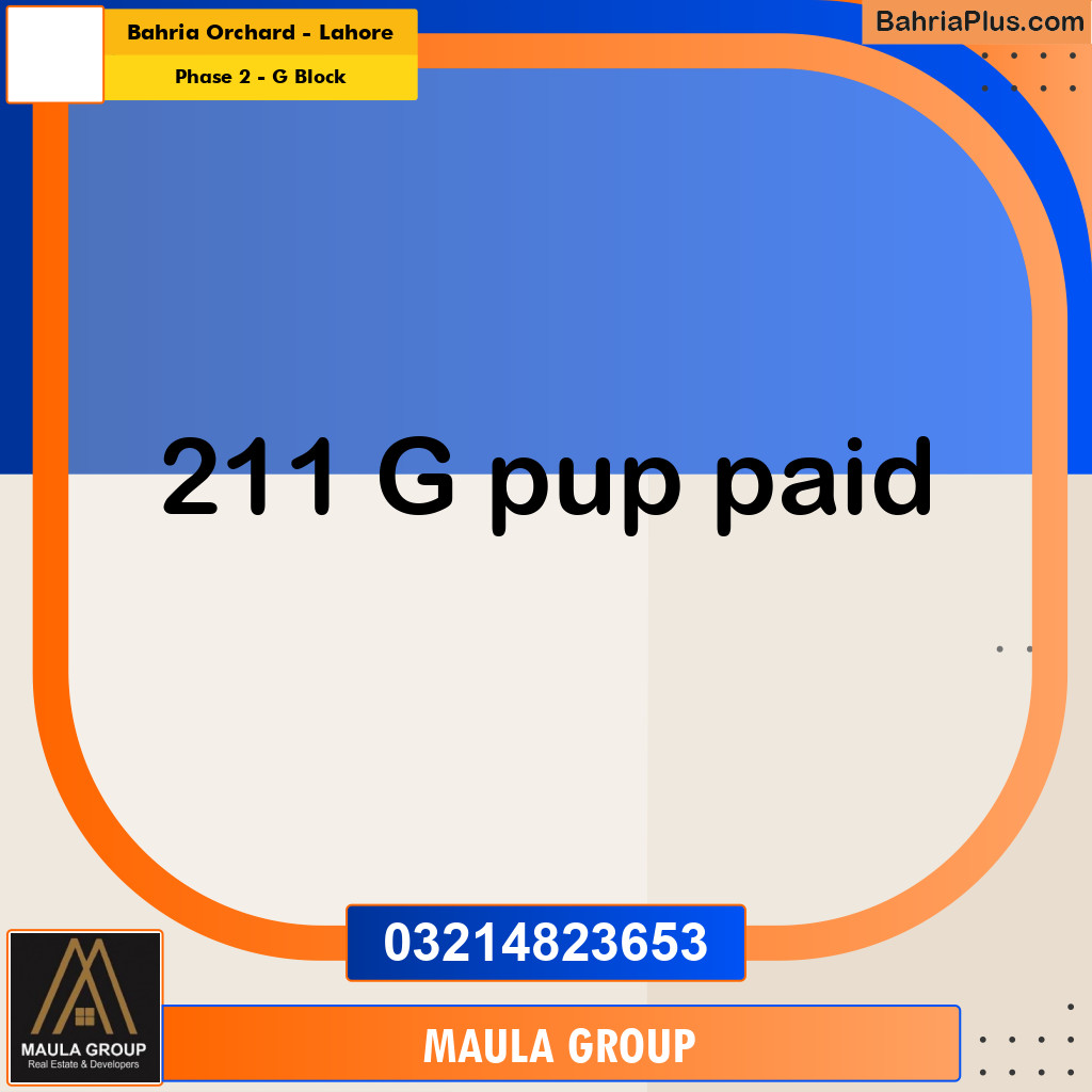 5 Marla Residential Plot for Sale in Phase 2 - G Block -  Bahria Orchard, Lahore - (BP-287904)