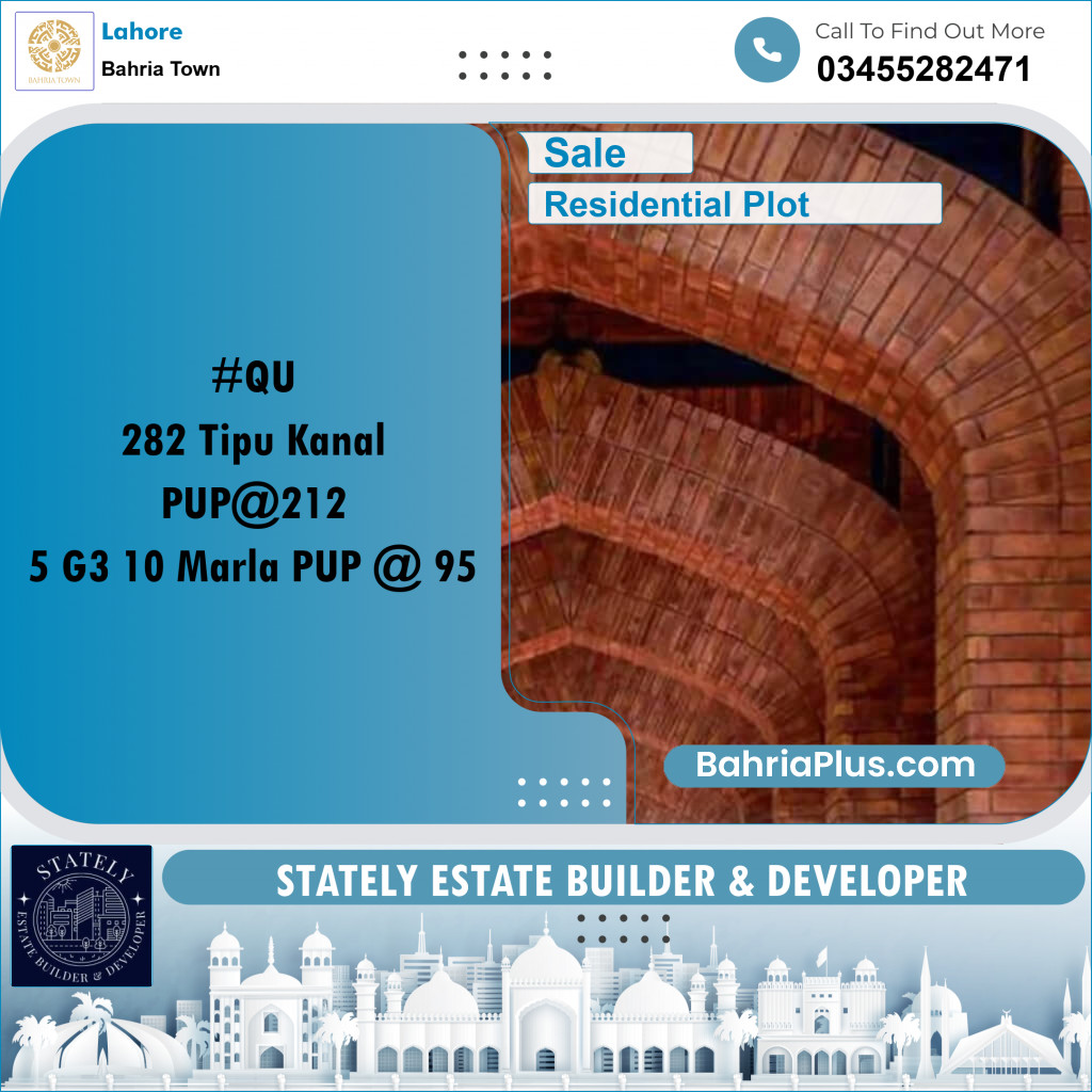Residential Plot for Sale in Bahria Town, Lahore - (BP-288028)