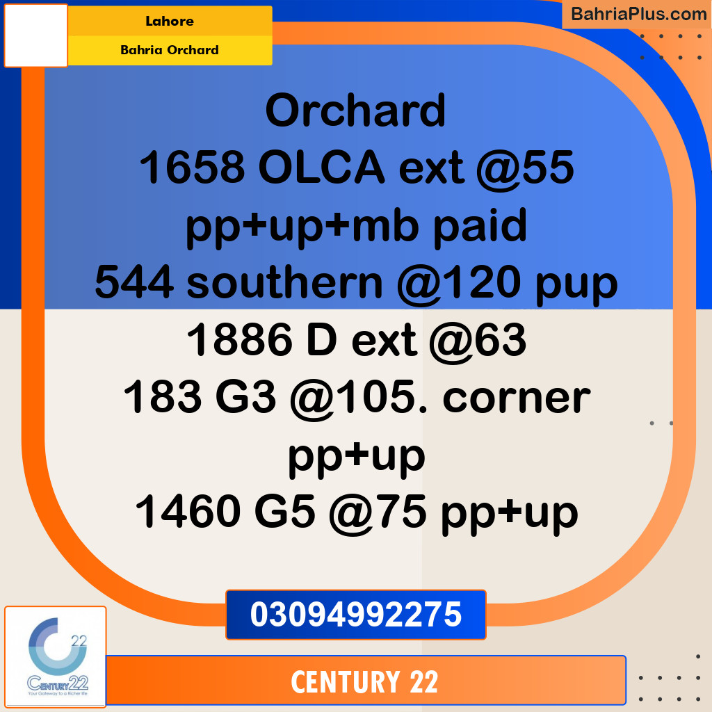 10 Marla Residential Plot for Sale in Bahria Orchard, Lahore - (BP-288227)