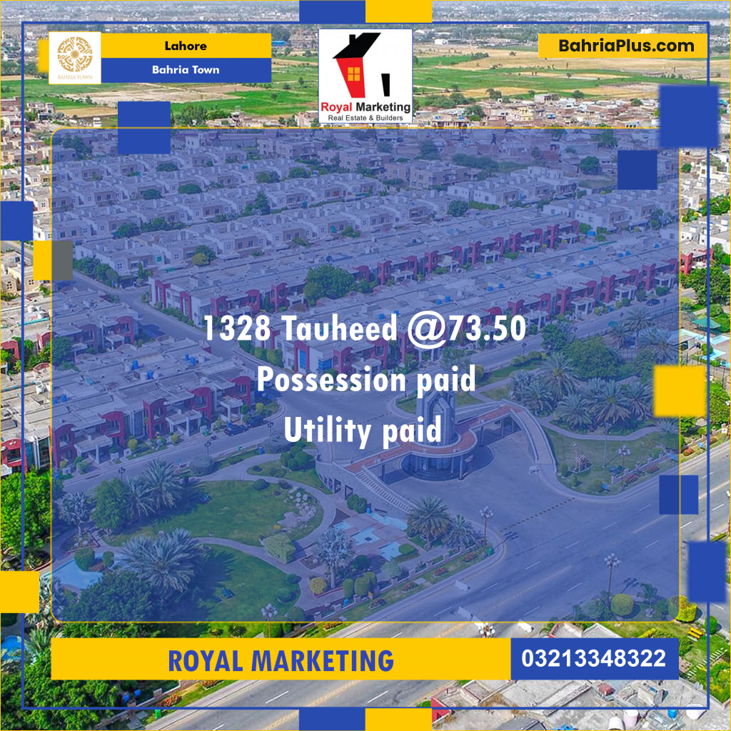 Residential Plot for Sale in Bahria Town, Lahore - (BP-288399)