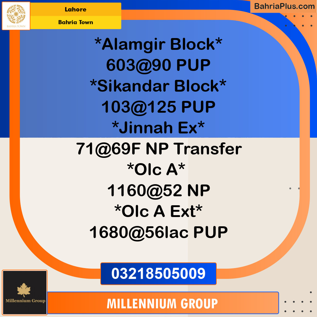 Residential Plot for Sale in Bahria Town, Lahore - (BP-288443)