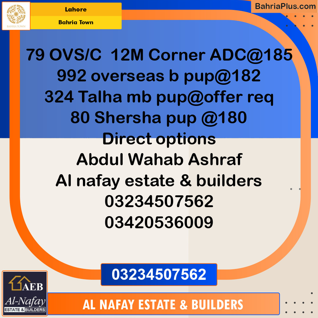 Residential Plot for Sale in Bahria Town, Lahore - (BP-288627)