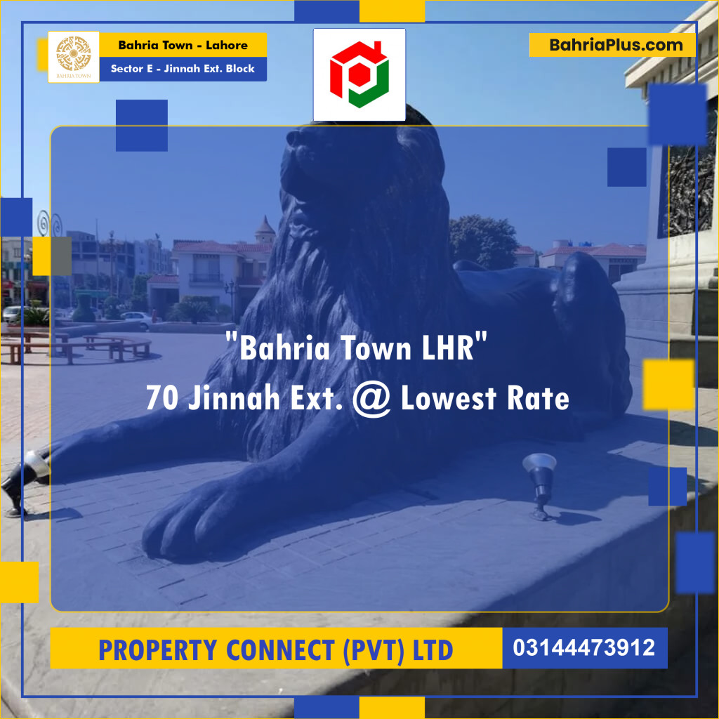 5 Marla Residential Plot for Sale in Sector E - Jinnah Ext. Block -  Bahria Town, Lahore - (BP-288843)