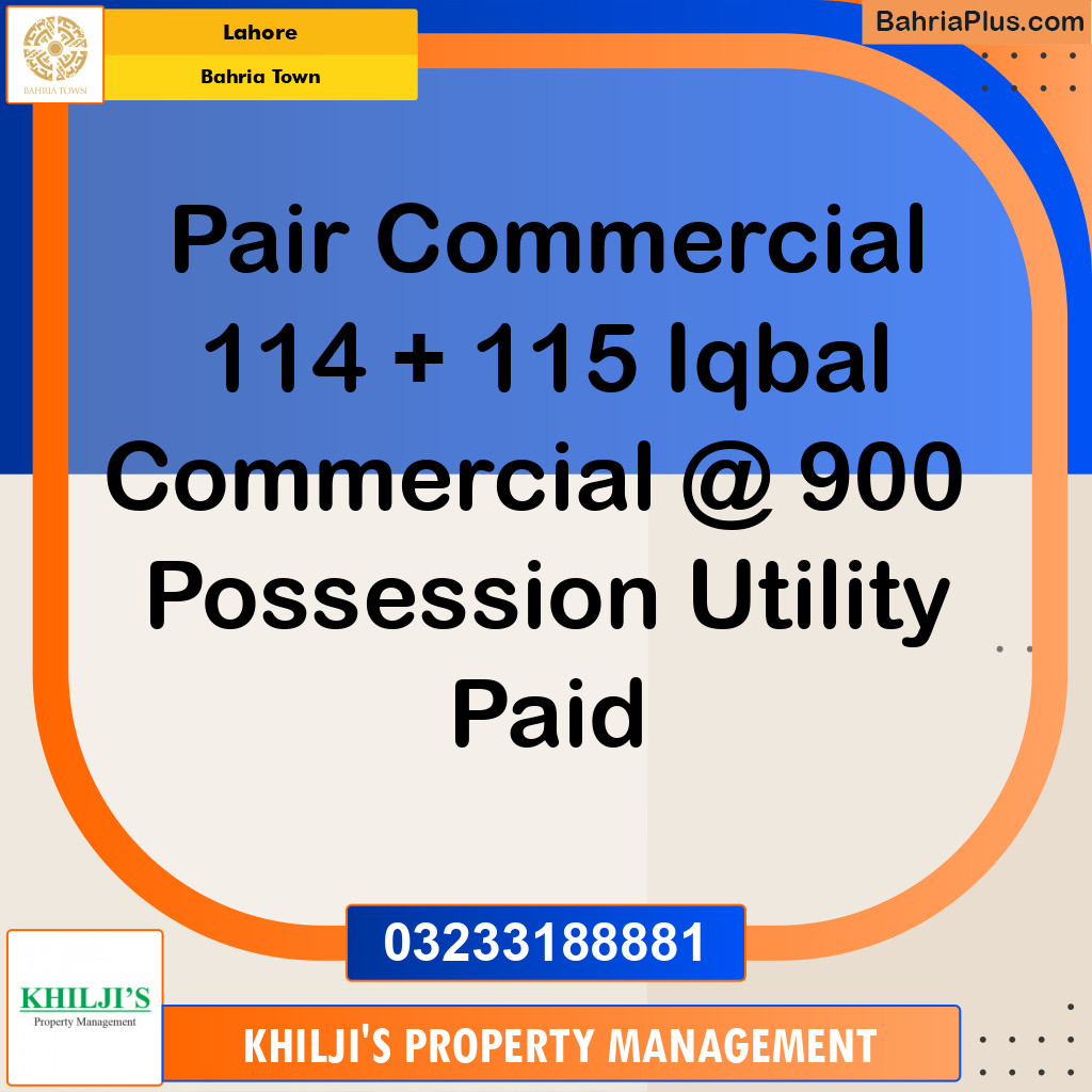 Commercial Plot for Sale in Bahria Town, Lahore - (BP-289157)