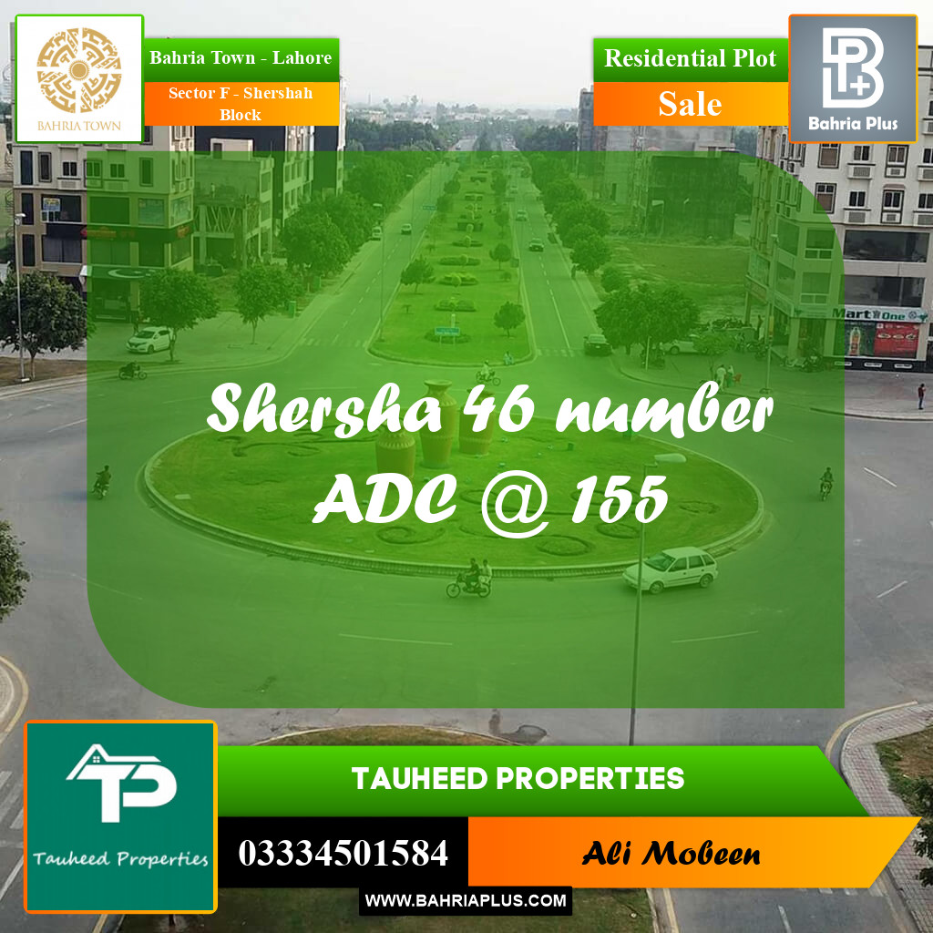10 Marla Residential Plot for Sale in Sector F - Shershah Block -  Bahria Town, Lahore - (BP-289175)