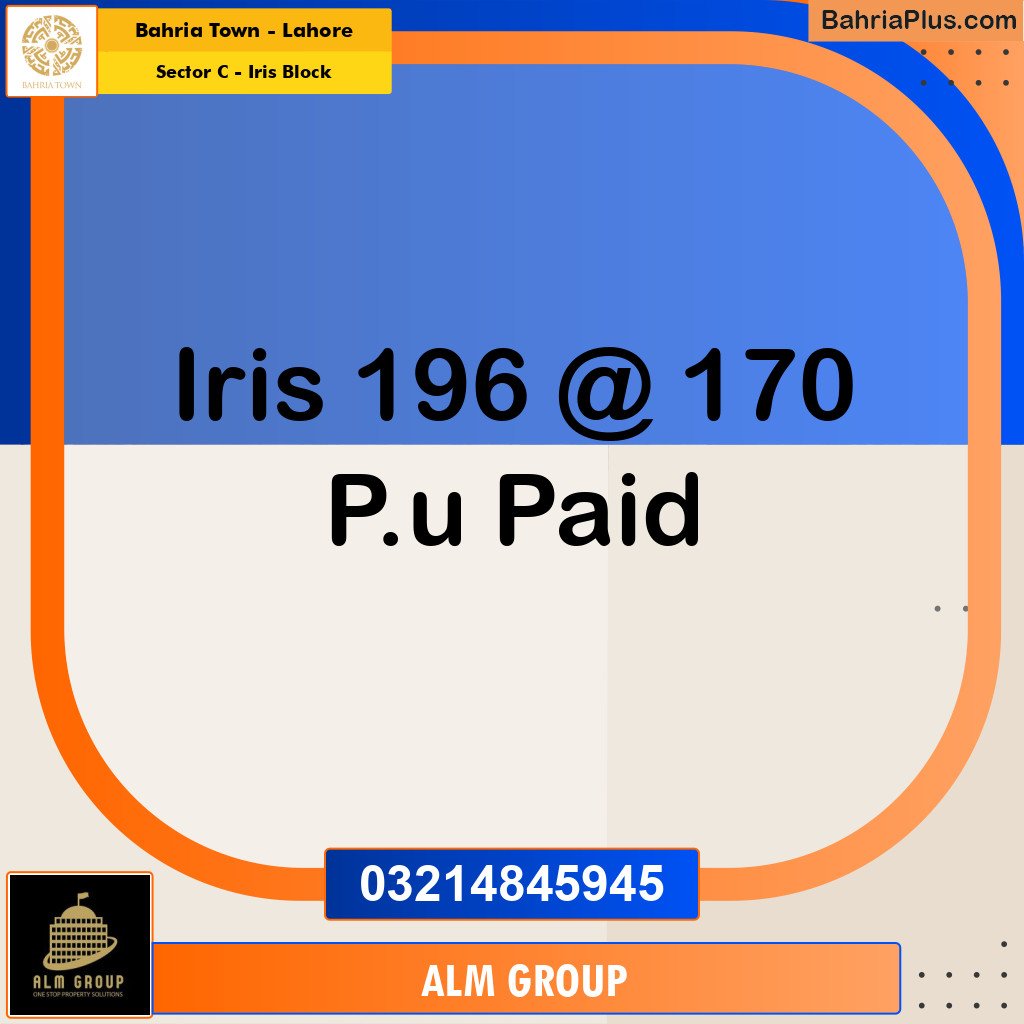 10 Marla Residential Plot for Sale in Sector C - Iris Block -  Bahria Town, Lahore - (BP-289192)