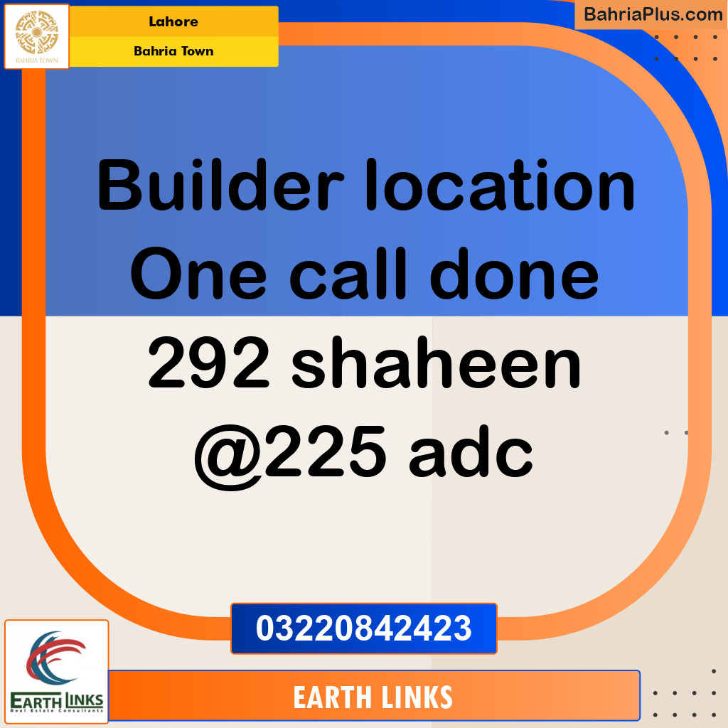 Residential Plot for Sale in Bahria Town, Lahore - (BP-289374)