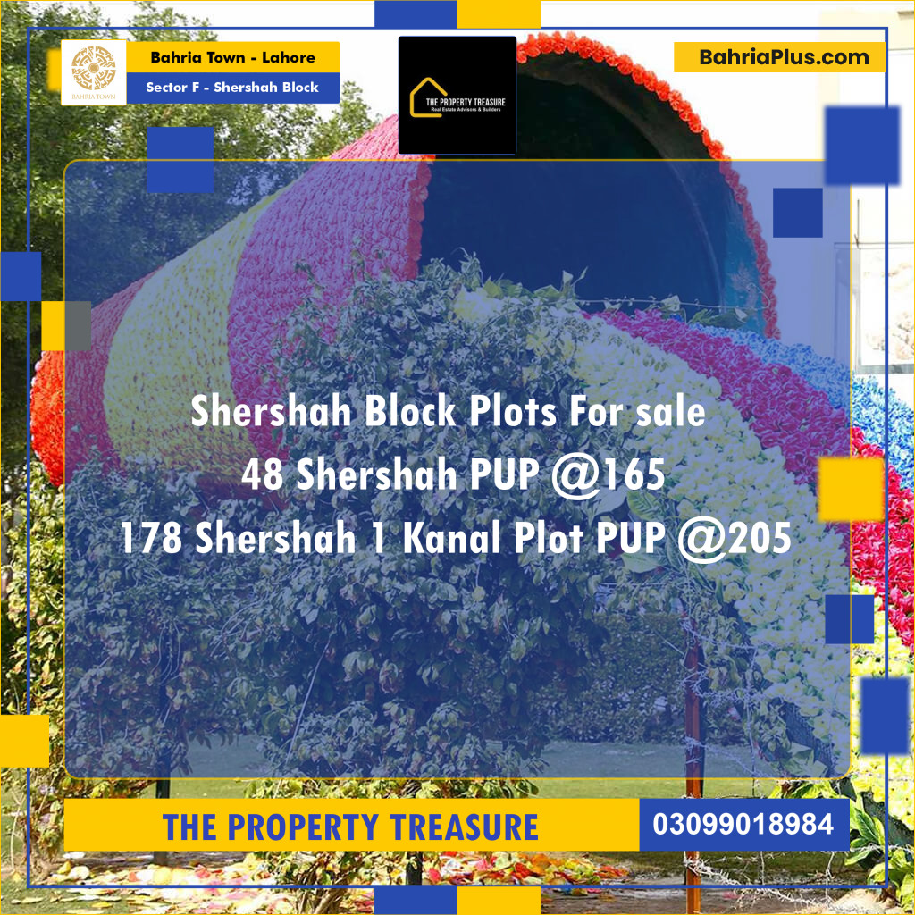 Residential Plot for Sale in Sector F - Shershah Block -  Bahria Town, Lahore - (BP-289406)