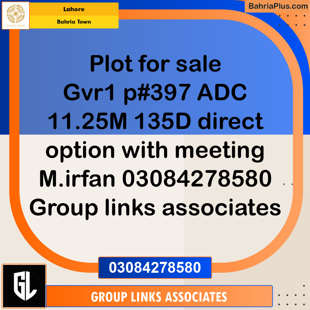 Residential Plot for Sale in Bahria Town, Lahore - (BP-289673)