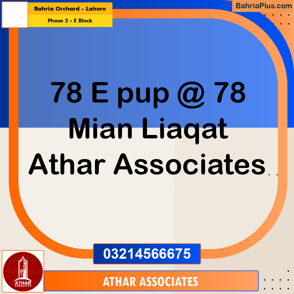 8 Marla Residential Plot for Sale in Phase 2 - E Block -  Bahria Orchard, Lahore - (BP-289790)