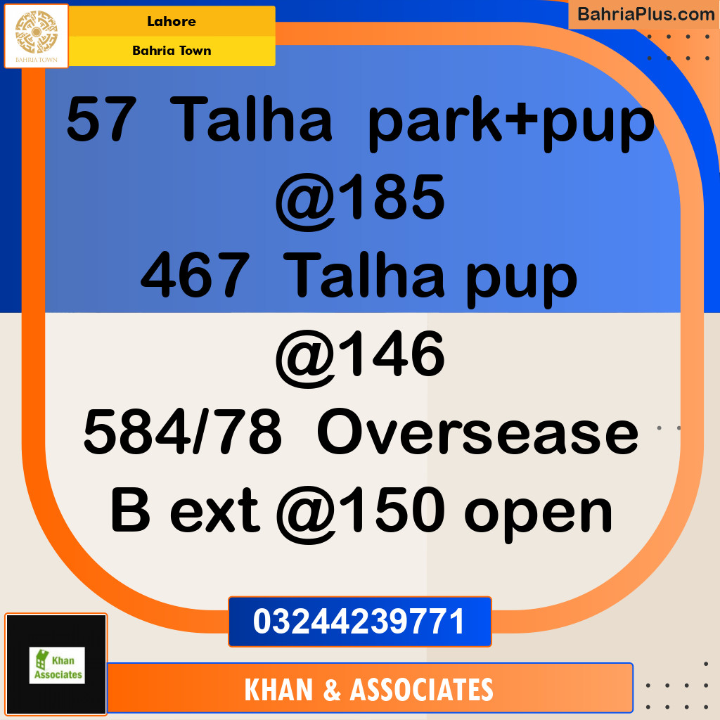 Residential Plot for Sale in Bahria Town, Lahore - (BP-289815)