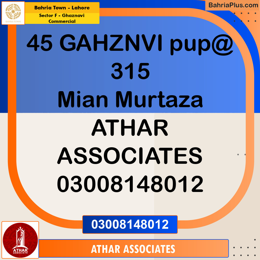 5 Marla Commercial Plot for Sale in Sector F - Ghaznavi Commercial -  Bahria Town, Lahore - (BP-289893)