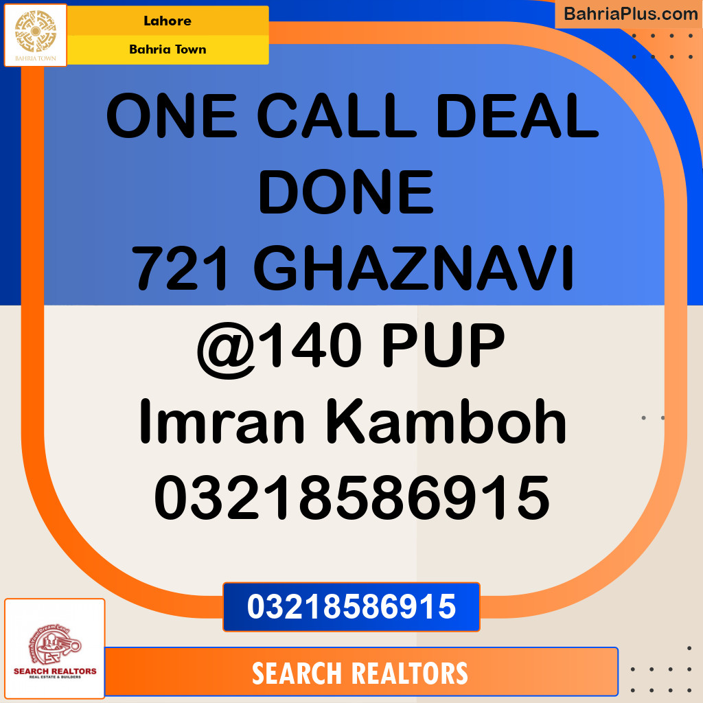 Residential Plot for Sale in Bahria Town, Lahore - (BP-289922)