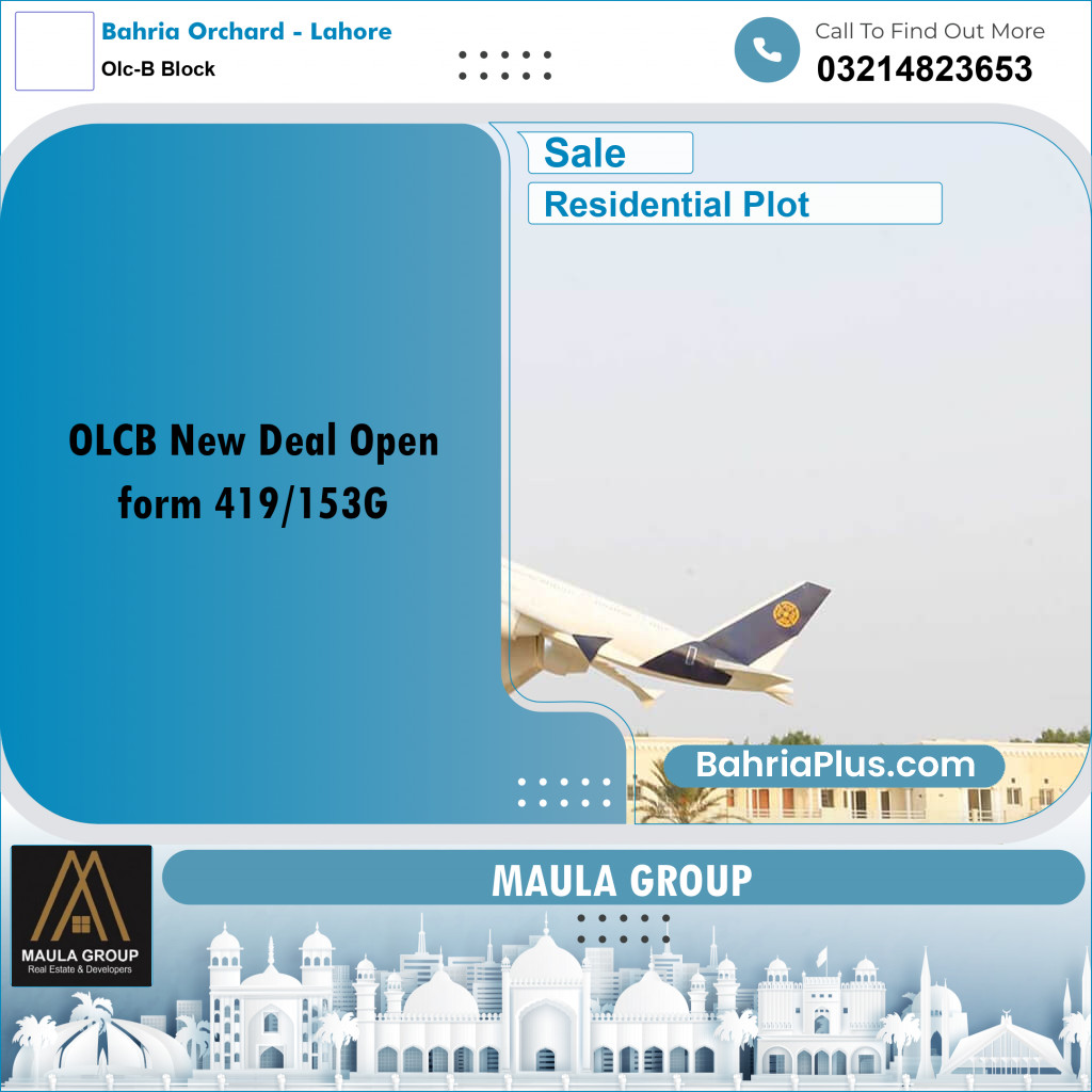 5 Marla Residential Plot for Sale in OLC-B Block -  Bahria Orchard, Lahore - (BP-289979)