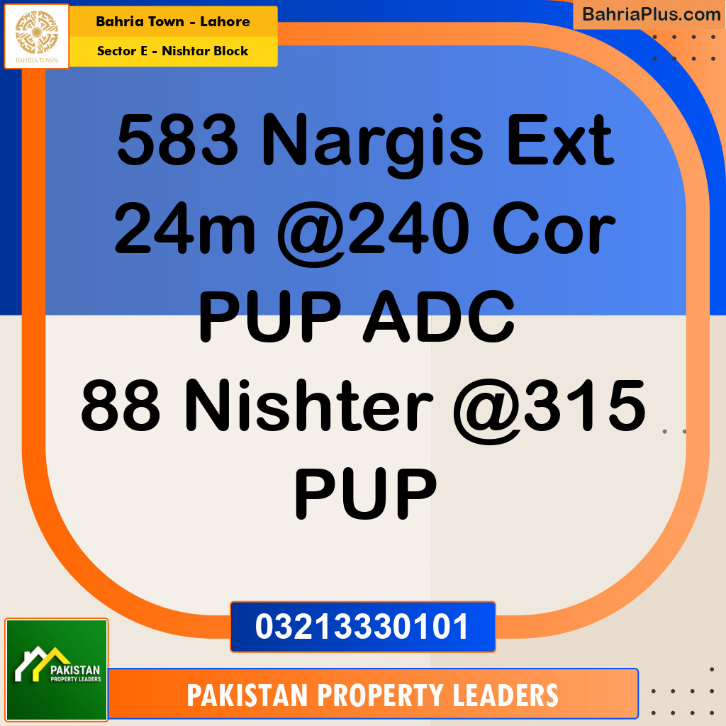 1 Kanal Residential Plot for Sale in Sector E - Nishtar Block -  Bahria Town, Lahore - (BP-290005)