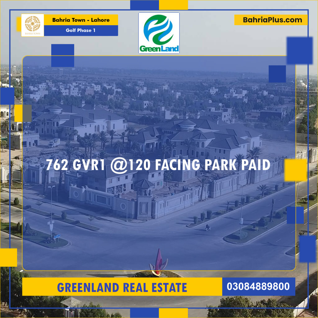 10 Marla Residential Plot for Sale in Golf Phase 1 -  Bahria Town, Lahore - (BP-290462)