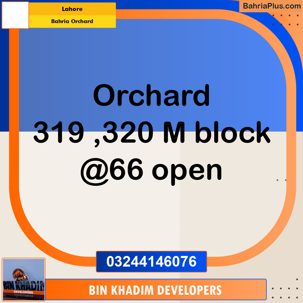 Residential Plot for Sale in Bahria Orchard, Lahore - (BP-290694)