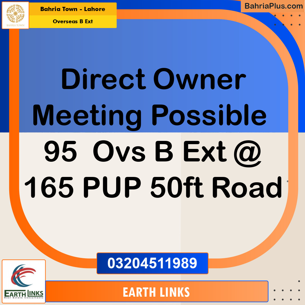 10 Marla Residential Plot for Sale in Overseas B Ext -  Bahria Town, Lahore - (BP-290839)