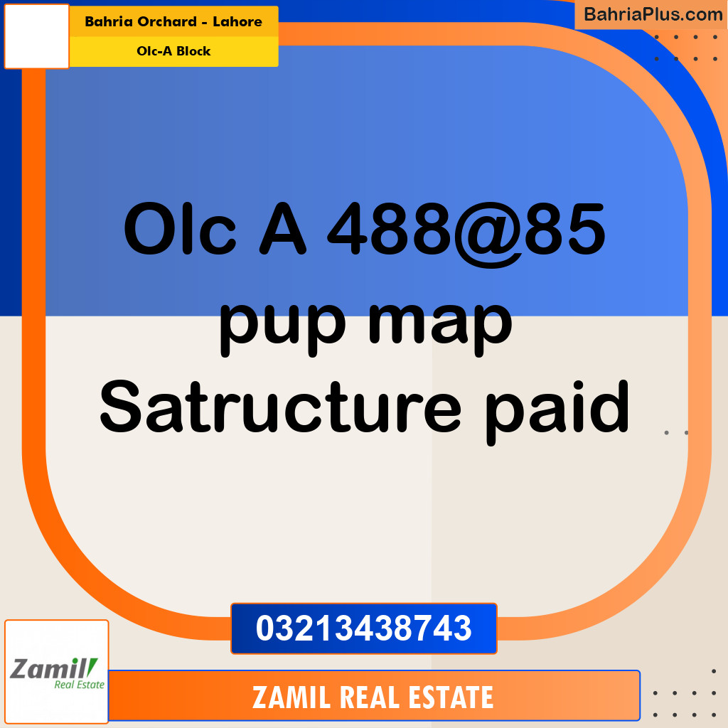 8 Marla Residential Plot for Sale in OLC-A Block -  Bahria Orchard, Lahore - (BP-291009)
