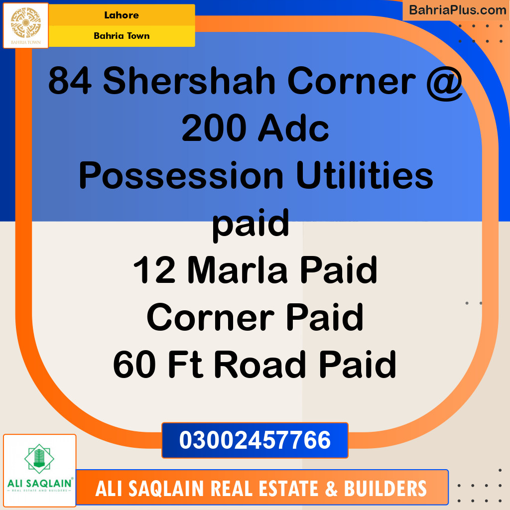 Residential Plot for Sale in Bahria Town, Lahore - (BP-291235)