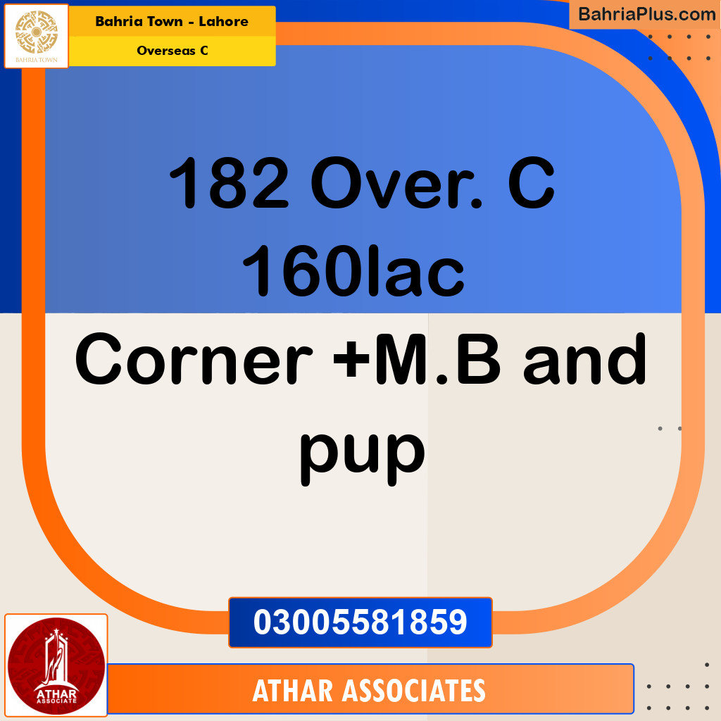 10 Marla Residential Plot for Sale in Overseas C -  Bahria Town, Lahore - (BP-291315)