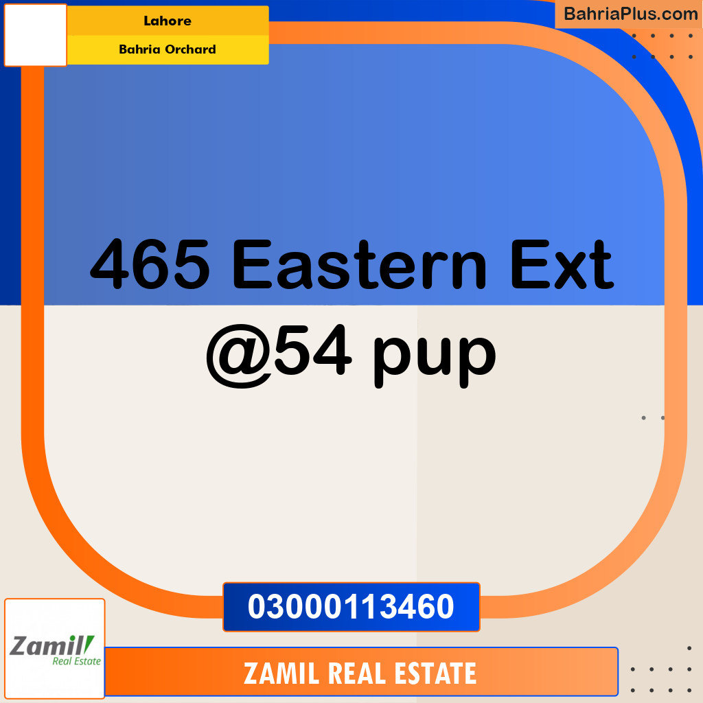 Residential Plot for Sale in Bahria Orchard, Lahore - (BP-291436)