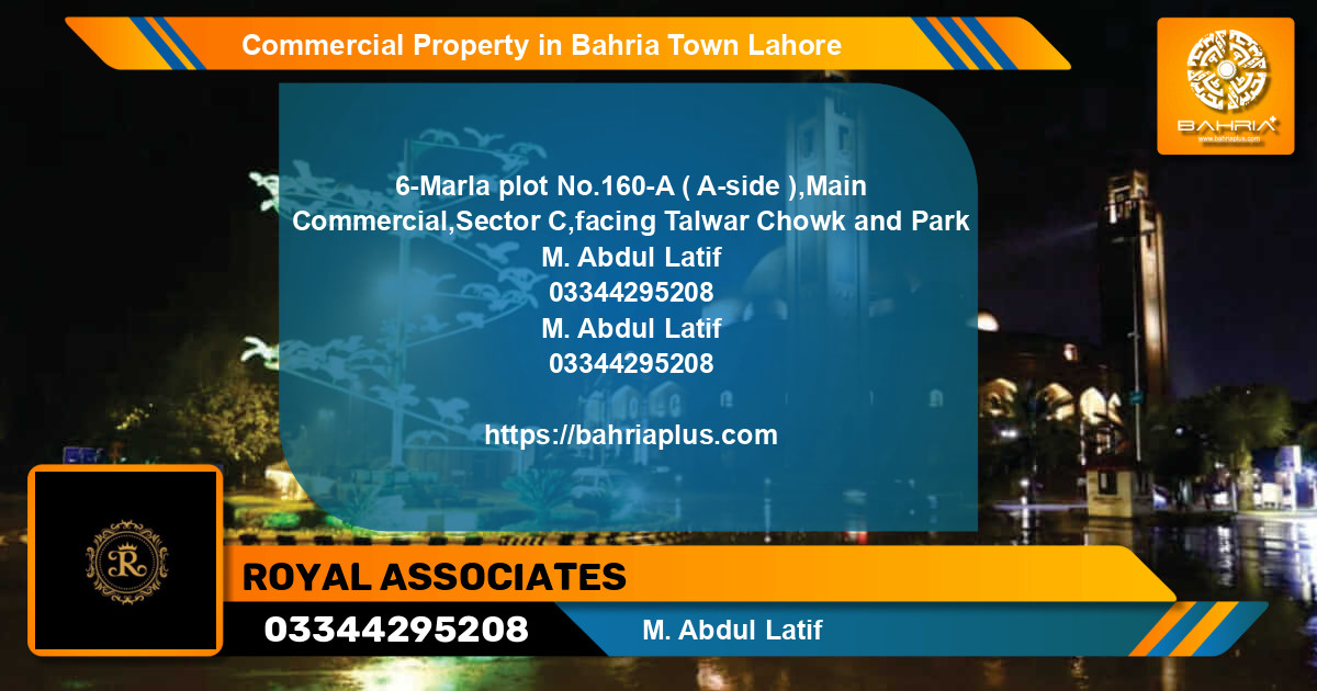Commercial Property for Sale in Bahria Town, Lahore - (BP-29196)